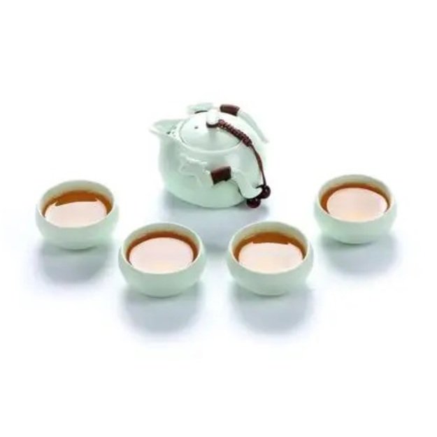 Keramikinis KUNG FU arbatinukas ir 4 pialos (175 ml)
