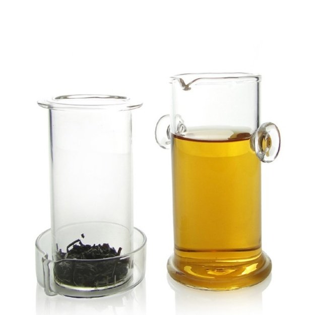 Stiklinis KUNG FU arbatos puodelis su filtru (200 ml.)
