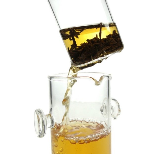 Stiklinis KUNG FU arbatos puodelis su filtru (200 ml.)