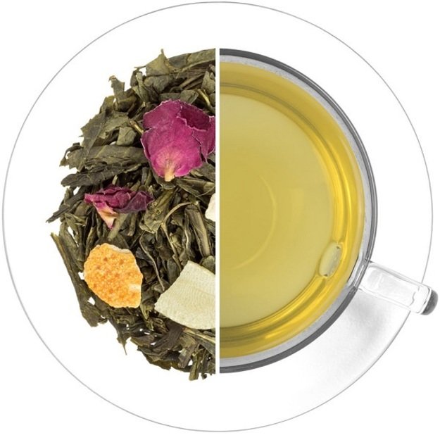 SENCHA žalioji arbata APELSINAS - MIGDOLAI