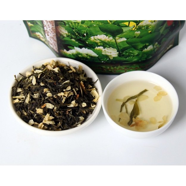 HUANG SHAN MAO FENG žalioji arbata su JAZMINŲ ŽIEDAIS (250 g.)