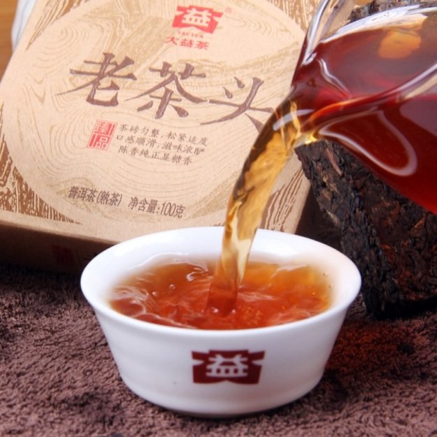Ripe Pu-Erh (Menghai Classic: LAO CHA TOU / 2014 m.) arbata (100 g.)