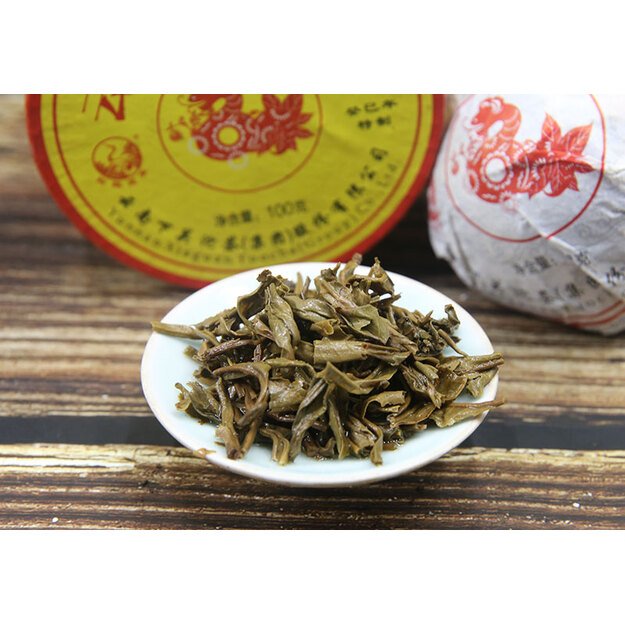 Raw Pu-Erh (Xiaguan Classic: THE YEAR OF SNAKE / 2013 m.) arbata (100 g.)
