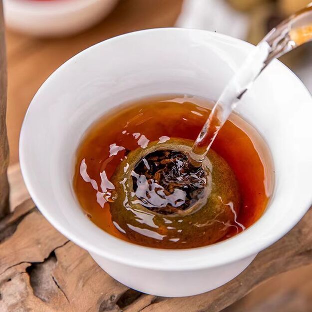 Ripe Pu-Erh (2025 m.) arbata MANDARINE (8 g.) 4