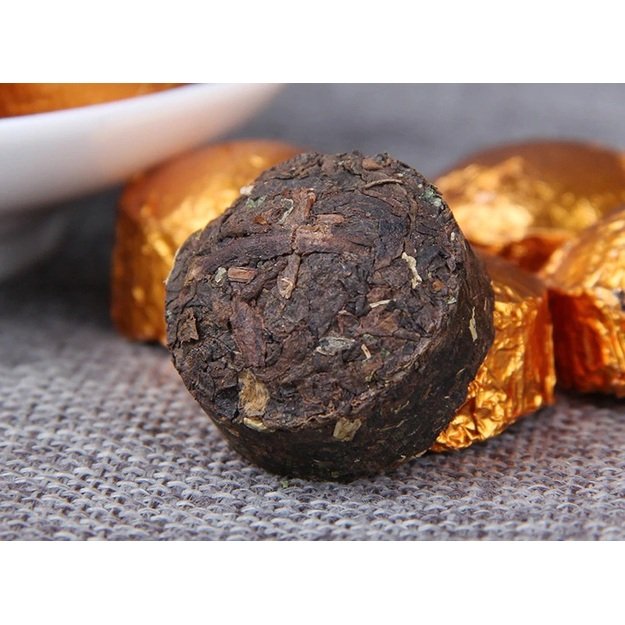 Ripe Pu-Erh (su LIPNIAIS RYŽIAIS / 2019 m.) arbata (500 g.)