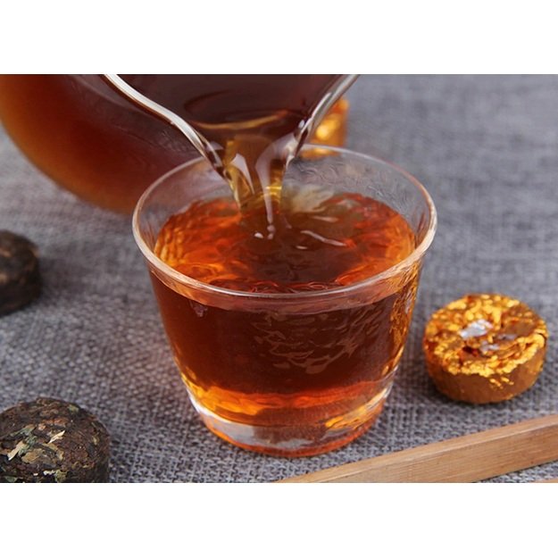 Ripe Pu-Erh (su LIPNIAIS RYŽIAIS / 2019 m.) arbata (500 g.)