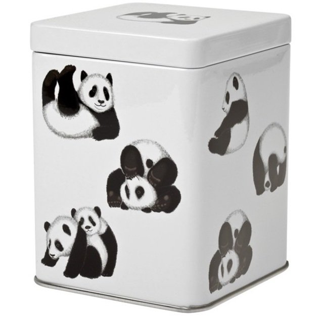 Skardinė dėžutė arbatai PANDA